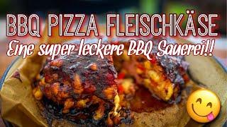 BBQ Pizza Fleischkäse - Mega delicious BBQ mess #bbq #grillen #fleischkäse #gedagrill #odinforce