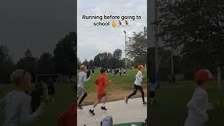 캐나다 초등학교, Elementary school students run in the morning  #exercise #canada #park