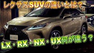 レクサスSUV一覧！LX・RX・NX・UX何が違う？どんな人におすすめか？