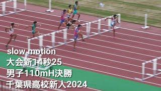 ｽﾛｰﾓｰｼｮﾝ男子110mH決勝 千葉県高校新人2024