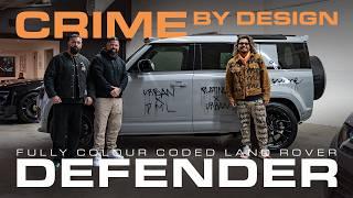 CRIME BY DESIGN TURNS A DEFENDER INTO ART | CUSTOM COLOUR WIDETRACK LAND ROVER URBAN UNCUT S4 EP01