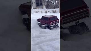 This monster truck even runs in snow | best toy car ever | #shorts #viralvideo #snowfall #truck