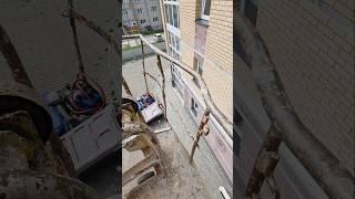 монтаж кондиционера с автовышки / установка кондиционера Киров #кондиционер #diy #качество #монтаж