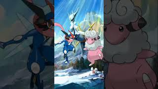 Ash Pikachu vs Ash grininja| Electric type vs water type Pokemon who is strongest #pokémon #shorts