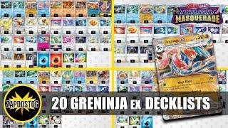 20 Greninja ex Decklists From Twilight Masquerade (Pokemon TCG)