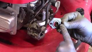 Carb Assembly on a Honda GVC 160 Lawn Mower (one gasket is stuck on the engine)