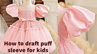 How To Draft Puff Sleeve For Kids 4years Old