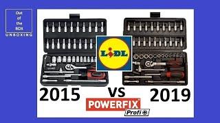 Powerfix Profi Ratchet & BIT SET 46 pcs UNBOXING / REVIEW (Lidl model 2015 & 2019)