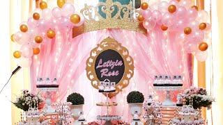 Elegant Dessert Buffet Set Up / Idea by: DULCE TREATS BUFFET! (Princess Theme) @ Hannahs Place