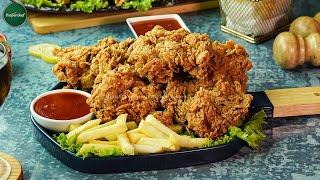 Fried Chicken KFC Style Recipe by SooperChef | Crispy Chicken Broast