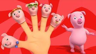 Maiali Dito Famiglia | Filastrocche | Canzone Per Bambini | Pigs Finger Family | Farmees Italiano