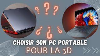 Quel PC portable pour la 3D ??