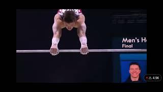 USA's Brody Malone wins Gold  on Men's Horizontal Bar Finals / WAGC 2022