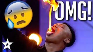 HILARIOUS FIRE BREATHERS Do Crazy Stunts on Thailand's Got Talent | Got Talent Global