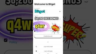 Bitget Referral Code to Activate Welcome Promo Bonus $6200!