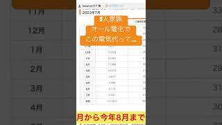 5人家族オール電化でこの電気代なの⁈