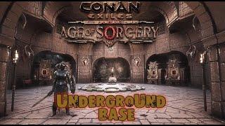 How To Build An Underground Base [ timelapse ] - Conan Exiles Age Of Sorcery