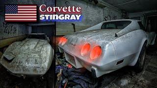 Unglaublicher Scheunenfund - Verlassene Chevrolet Corvette C3 Stingray in Garage entdeckt!