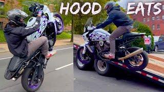 Urban RIPPING At YALE UNIVERSITY On Harley PanAmerica! (#HoodEats Eps. 77)