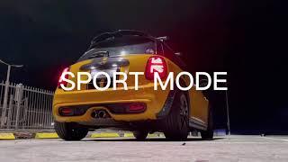 MINI F56 Cooper S stock exhaust SOUND. POPS!