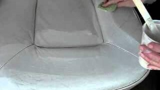 Leather Seat in Monaco RV / Motorhome Restored with Leather Paint