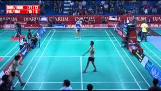 Imma Muthiah K. Mareta/Dea Giovani (Mutiara Bandung) VS Firas Hasna/Mia Kurnia (SGS PLN)