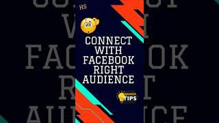 connect with the right audience on Facebook Ads? #facebookads #digitalmarketing #socialmedia