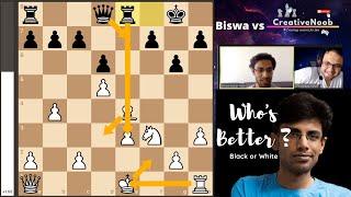 Biswa Kalyan Rath vs CreativeNoob || Game analysis ft. IM Sagar Shah, Samay Raina and Tanmay Bhatt