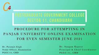 How to attempt Panjab University Online Examination for Even Semester June 2021?