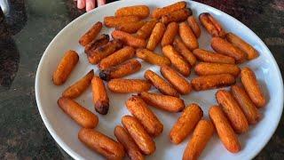 Air Fryer Baby Carrots Recipe | How To Make Roasted Honey Carrots In The Air Fryer
