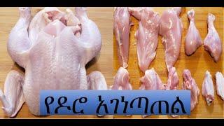 የዶሮ አገነጣጠል How to Part Chicken- Ethiopian Food