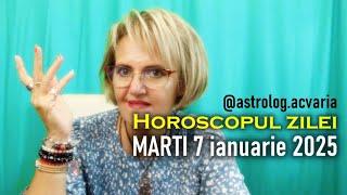 HOROSCOPUL DE MARTI 7 IANUARIE 2025  cu astrolog ACVARIA ⭐Subtitrat RO/EN