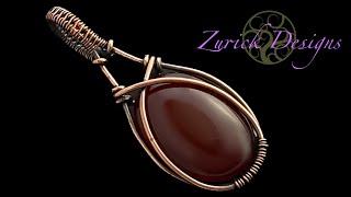 Wire Wrapping Tutorial- Simple Wire Wrapped Cabochon Pendant- Great For Beginners!
