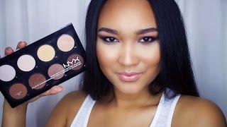 Nyx Cosmetics Highlight & Contour Pro Kit Review & Demo