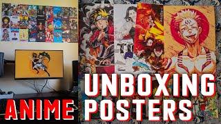 Unboxing 70+ Anime Posters | High Quality Posters for Cheap Price