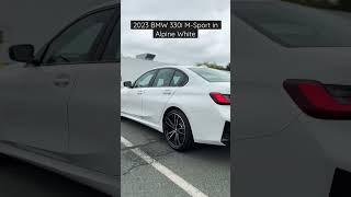 2023 BMW 330xi M Sport Package in Alpine White on Cognac Sensatec