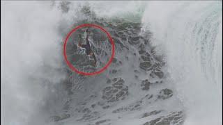 Bodyboarder get LAUNCHED at Wedge
