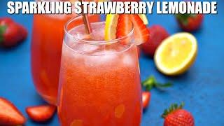 How to Make Sparkling Strawberry Lemonade - Sweet and Savory Meals