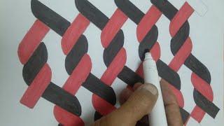 3D WALL PAINTING NEW DESIGN LIVING ROOM ll HOW TO MAKE 3D WALL PAINTING FOR BEGINNERS