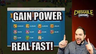 How to gain power fast to win events and prepare for war in Rise of Kingdoms