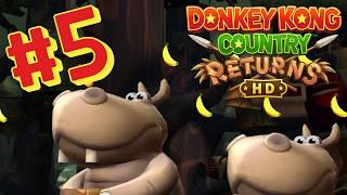 Donkey Kong Country Returns HD - Full Game Walkthrough + Commentary Part 5 (Forest Gameplay)