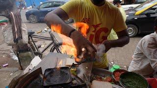 Rocket Speed Sandwich Wala of Mumbai | Ninja Level Cutting Skills |  Indian Street Food