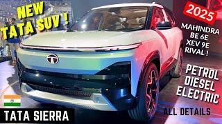 New Tata Sierra SUV ( Petrol, Diesel & Electric ) 2025 - Mahindra BE 6e & XEV 9e Rival Launch Soon !