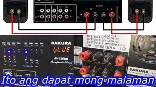 Sakura Amplifier-Bagong Model AV-735UB at alamin ang mga tips sa pag gamit nito.