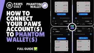 How To Connect Your Multiple PAWS Accounts To Phantom Wallet | PAWS Cult Airdrop | PAWS TGE