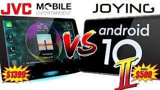 Joying Andriod 10 Car Stereo vs JVC KW-Z1000W Car Stereo. Headunit FACE OFF!!! (RE-CUT)