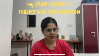 Revealing my study sources.? @Dr.kanishka