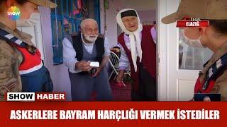 Askerlere bayram harçlığı vermek istediler