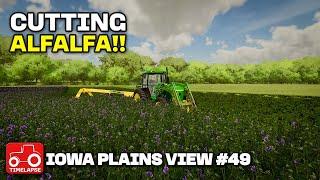 CUTTING ALFALFA!! Iowa Plains View Farming Simulator 22 Timelapse FS22 Ep 49