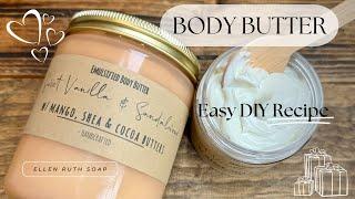 DIY Recipe - Best Emulsified BODY BUTTER - So Good & So Easy to Make #gifts